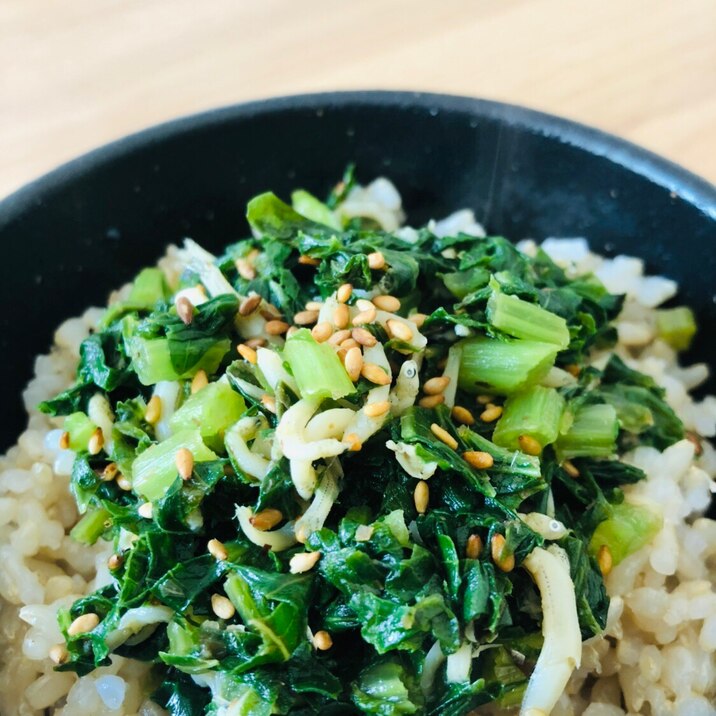 栄養満点しらす入り大根菜めし レシピ 作り方 By Yana 楽天レシピ